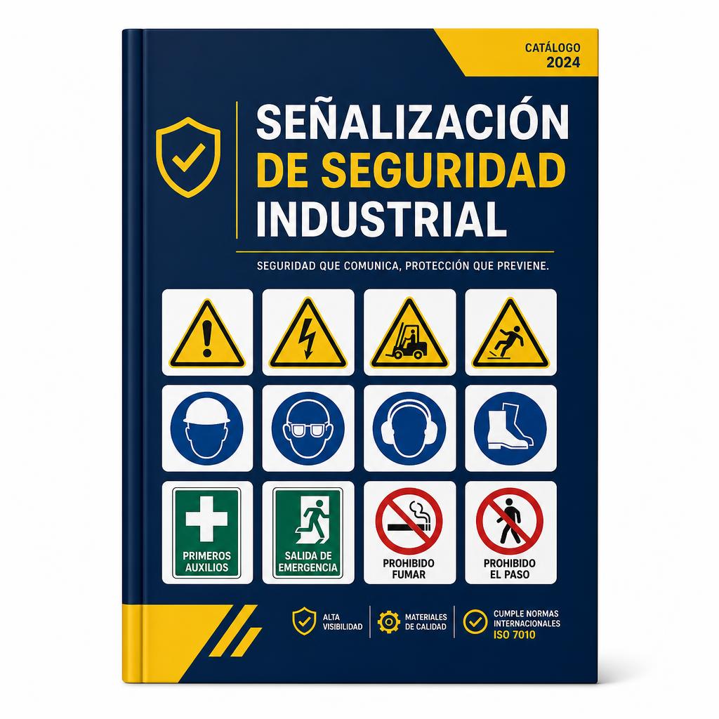 Portada del catálogo de señalización de seguridad industrial de Color Digital